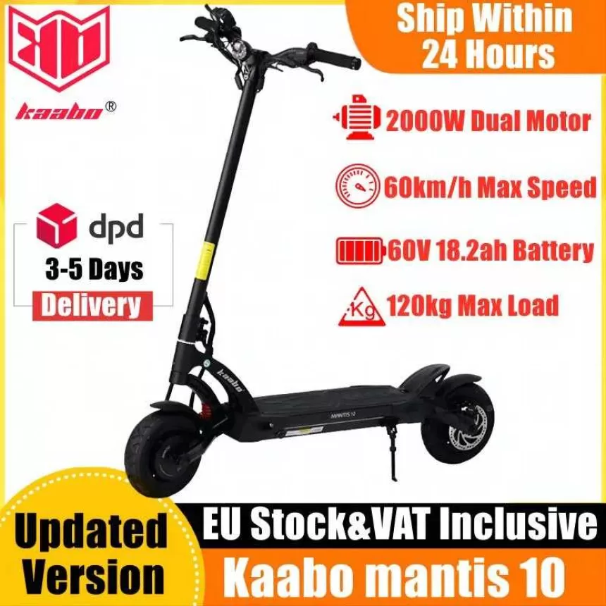 Original Kaabo Mantis 10 60V 18.2AH Electric Scooter