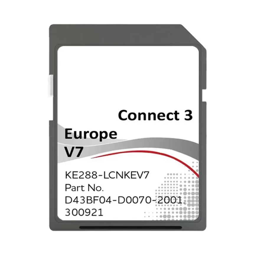 Free Shipping for Nissan Connect 3 V7 2022 Sat Nav Map LCN 3 SD Card Juke Qashqai Brand New