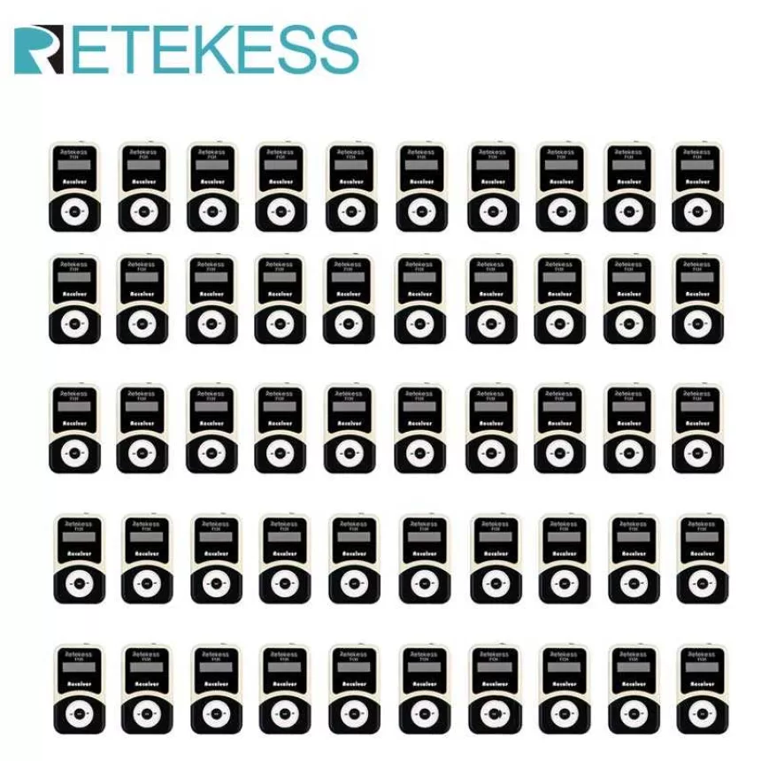 RETEKESS T131 Tour Guide Receiver For Wireless Tour Guide System Set Church Meeting Training Translator Interpretation System