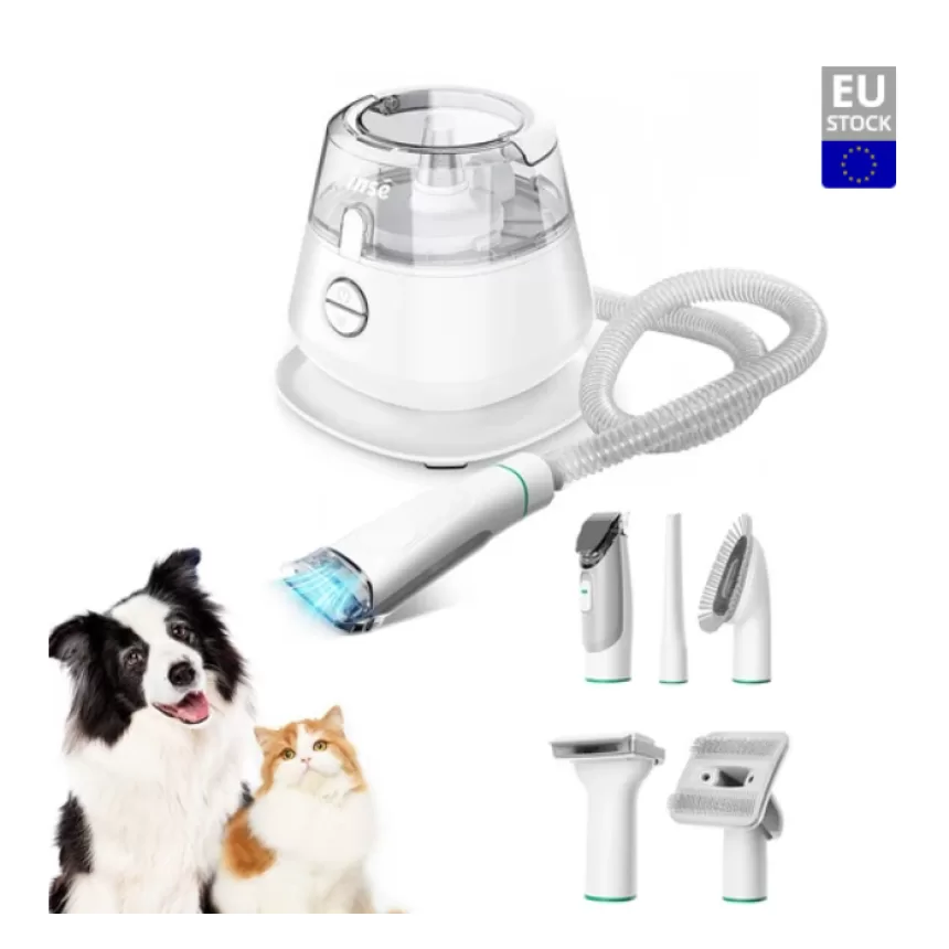 INSE P20 Dog Clipper with Pet Hair Vacuum Cleaner With 5 Proven Care Tools