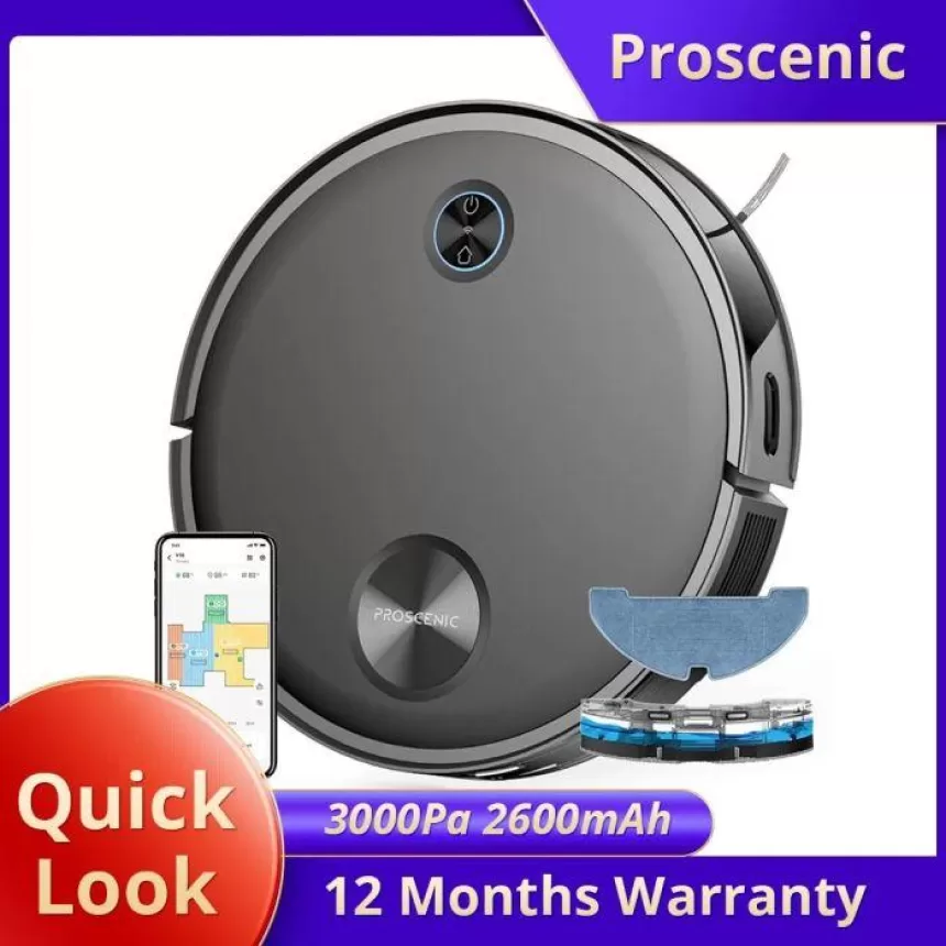 Proscenic V10 3-in-1 Robot Vacuum
