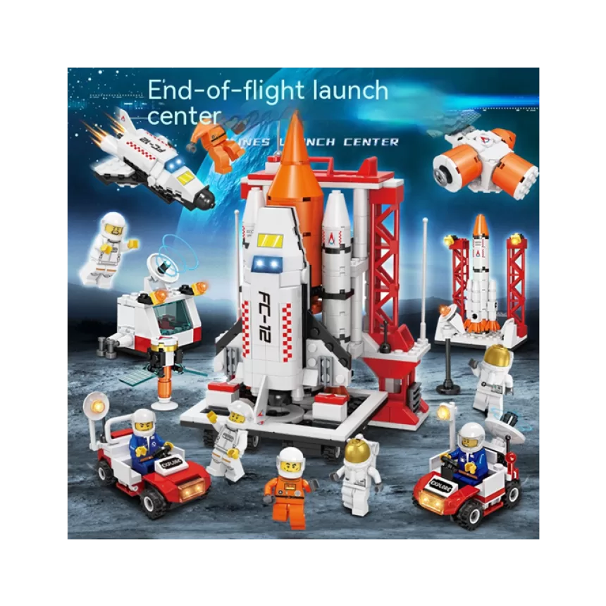 Compatible with LEGO Space Ship Bricks Set Space Exploration Shuttle Educational Toys Aerospace Building Blocks for Kids Gifts