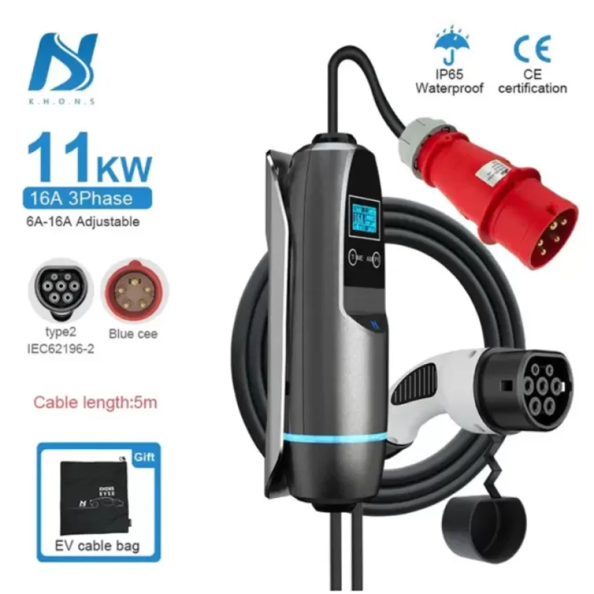 Portable Charger EVSE Charging Box 16A 32A CEE Plug Electric Car Charger Wallbox