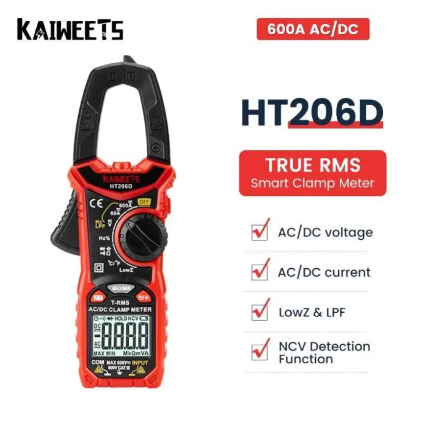 KAIWEETS HT206D Digital Clamp Meter