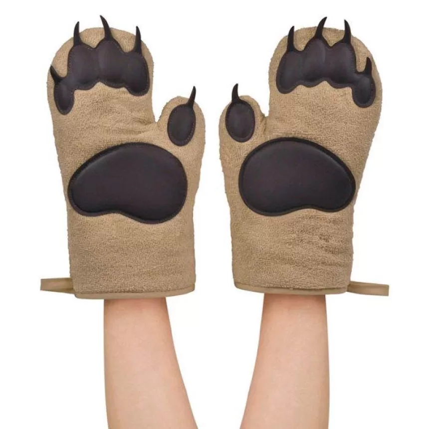 Silicone anti-scald thickened high temperature resistant heat insulation gloves