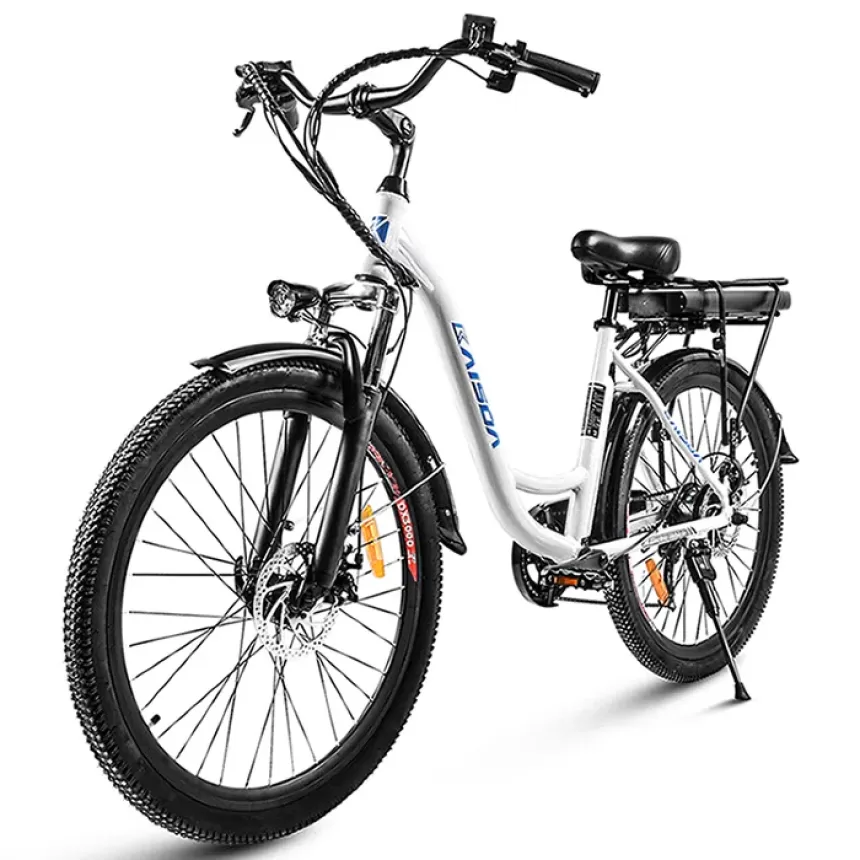 KAISDA K6C Electric City Bike 26 inch Tire 350W Motor 32km/h Speed 36V 12.5Ah Battery for 100km
