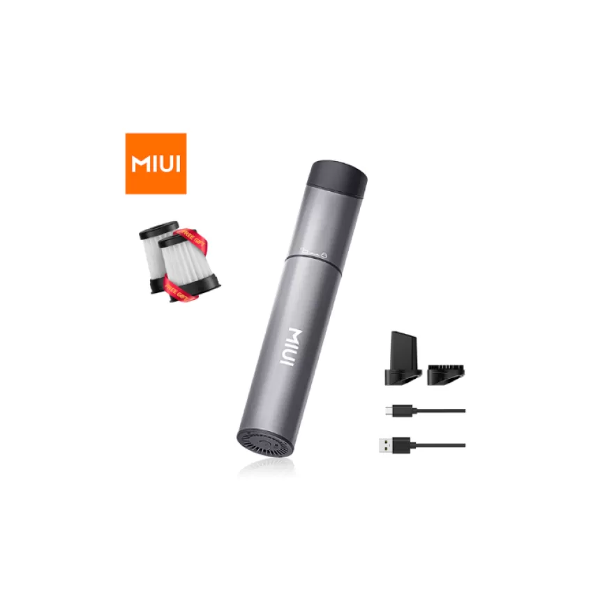 MIUI Cordless Laptop Vacuum Cleaner Portable USB Rechargeable Car Vacuum 2-Suction Power Mini & Cool Model-X（Aluminum Alloy）