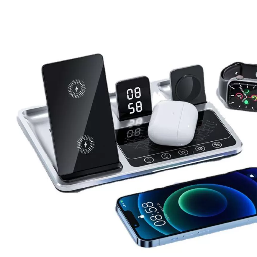New desktop charger 4-in-1 folding multi-function wireless charger
