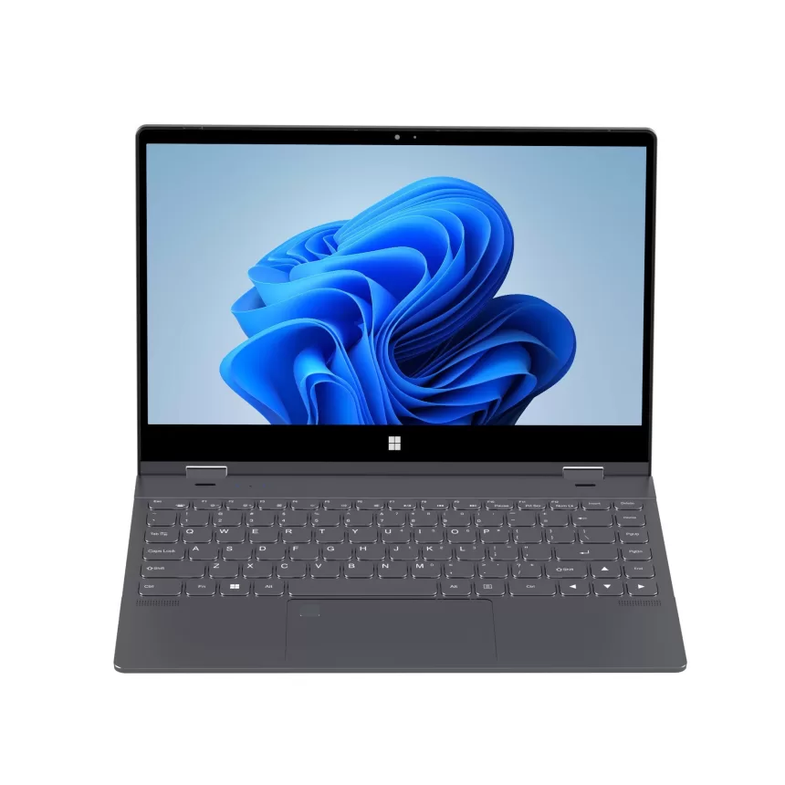 Ninkear N14 Laptop Computer 14 Inch 4K UHD IPS Screen 3840*2160 Display 360° Flip-and-fold Design 12GB LPDDR5 512G SSD Windows 11 Laptop with Intel N95 12TH 4-Core processor WiFi6 White Backlit Fingerprint Unlock