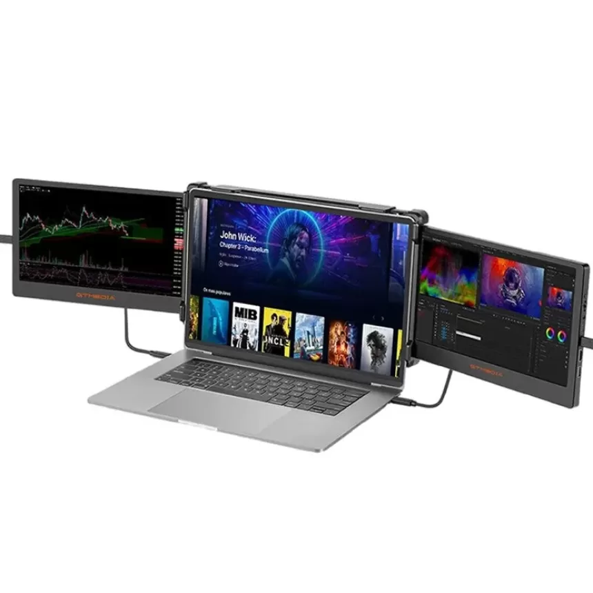 GTMEDIA Mate X 11.6inch 60Hz 1080P Dual Extender Screen Monitor Type-C HD Multi-system Gaming Display Screen for Smartphone Tablet Laptop Game Consoles