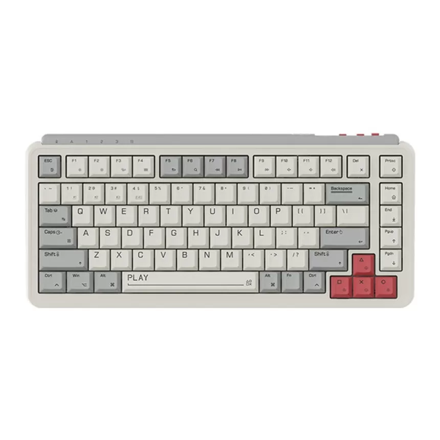 MIIIW ART Z830: Three-Mode 83-Key Mechanical Keyboard with G Yellow PRO Axis, Double-Layer Silencing, Full-Key Hot Swap, BT 3.0/BLE 5.0