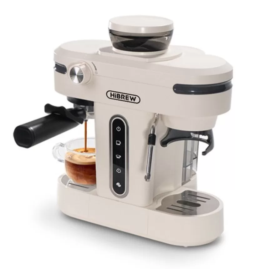 HiBREW H14 Espresso Coffee Machine Beige
