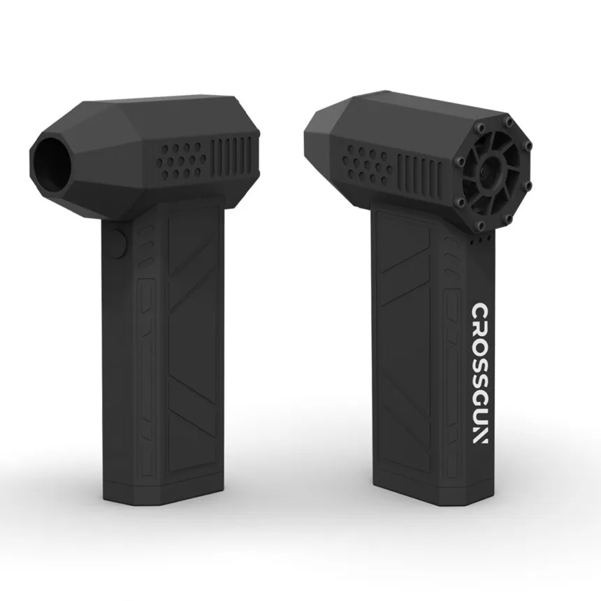 CROSSGUN Electric Air Turbo Fan Portable Turbo Jet Fan/Flashlight