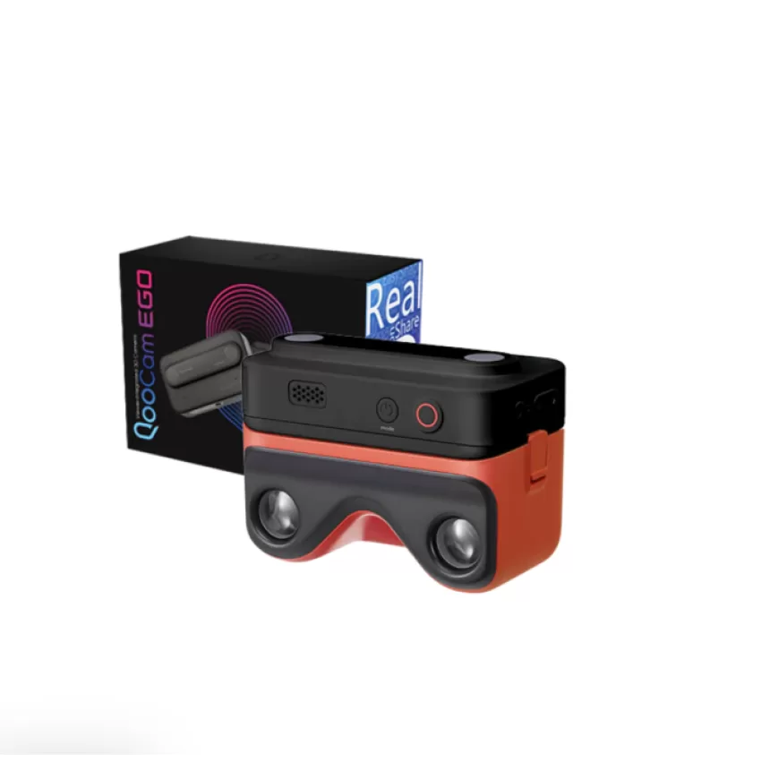 KANDAO QooCam EGO 3D Camera Shoot and watch,3D camera Binocular 4K VR adaptation