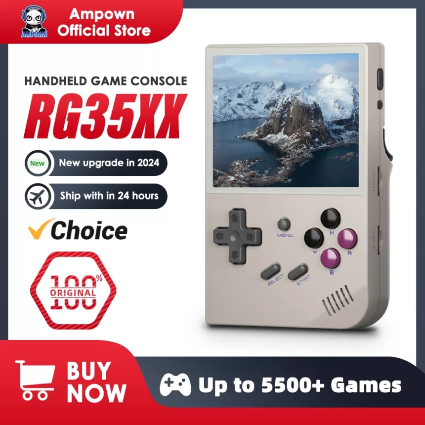 ANBERNIC RG35XX Handheld Game Console H700 Processor 3.5'' IPS Screen Linux System Retro Portable Video Console 2024 New Model