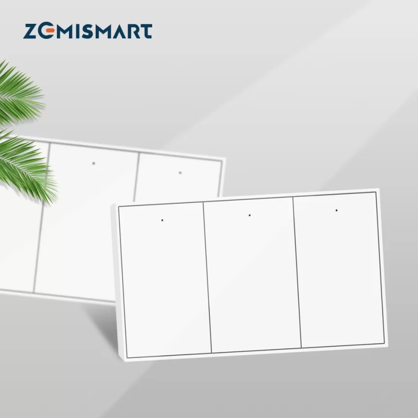 Zemismart Zigbee Push Wall Light Switches 1 2 3 4 Gangs with Neutral Interruptor Alexa Google Home Tuya Smartthings App Control