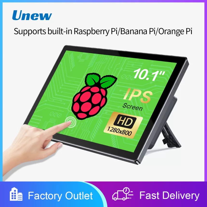 10.1 inch touch Monitor Raspberry Pi 3 4 1280 X 800P 100% sRGB 300Cd/m ² Support for mobile and laptop Xbox Switch PS4/5