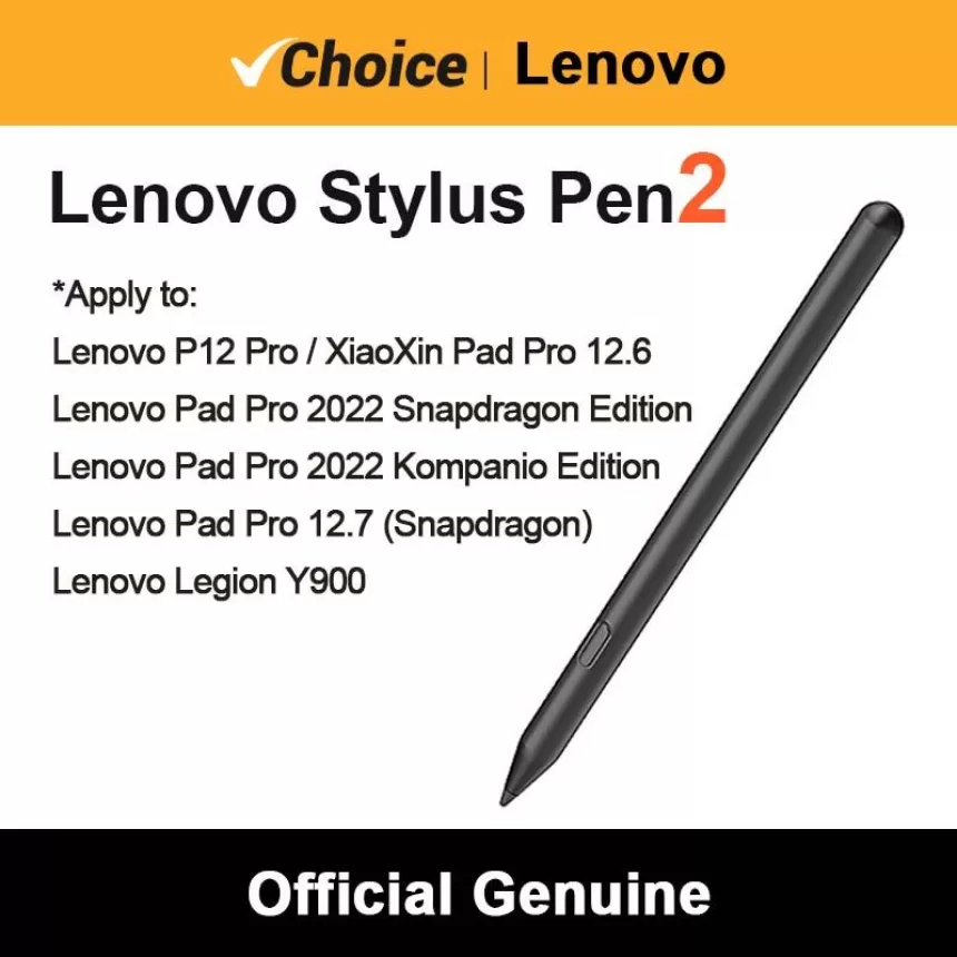 Lenovo Original Styles Pen Xiaoxin Pen2 for Lenovo P12 Pro Pad Pro 2022 Legion Y900 Pad Pro 12.7 Snapdragon Edition
