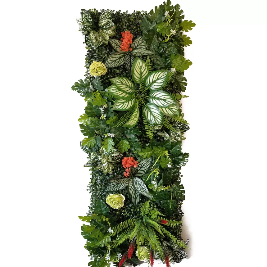 Artificial Plants Grass Wall Panel Boxwood Hedge 15.74inch *47.24inch Faux Fake Grass Moss Suitable for Outdoor Indoor Garden