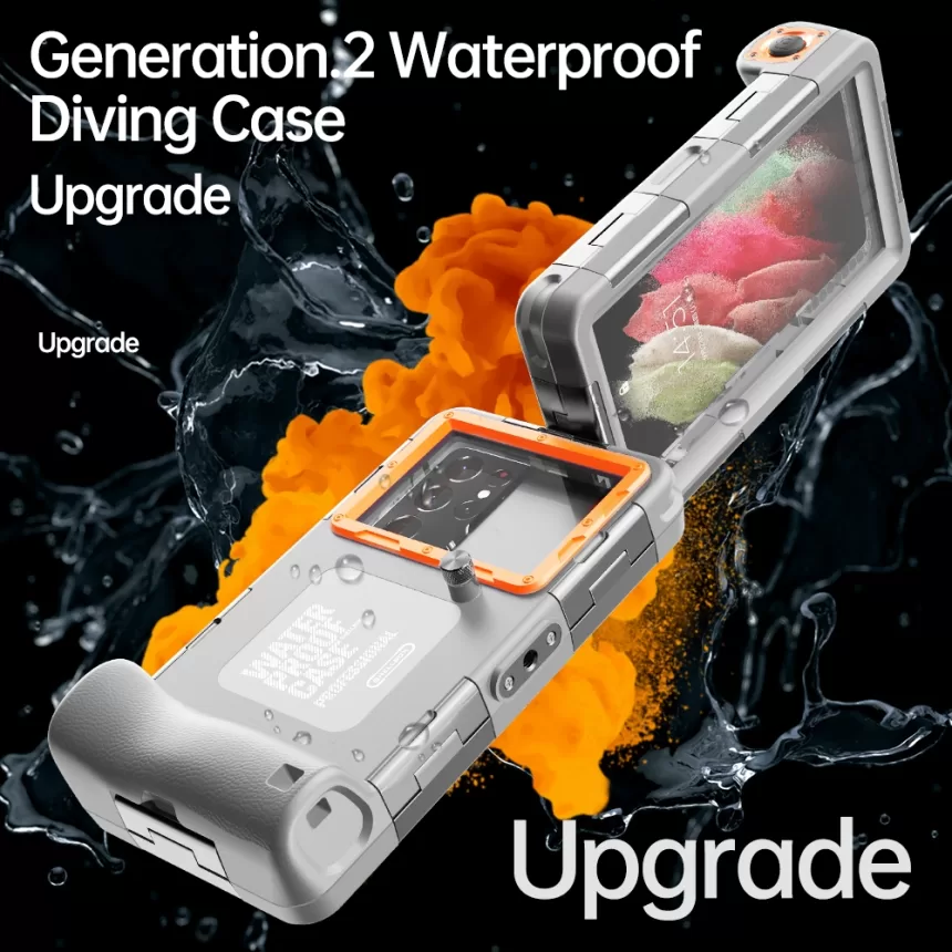 15M Professional Diving Phone Case For iPhone 15 14 13 12 Pro Max Underwater Taking Waterproof Cases Cover For Samsung S22 S23