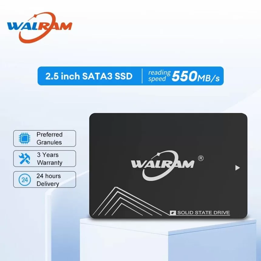 WALRAM SSD 512GB 128GB 256GB Hard Disk Drive SATA3 SSD 1TB 120GB 240GB 480GB Hdd 2.5 "Internal Solid State Drive For PC Laptop