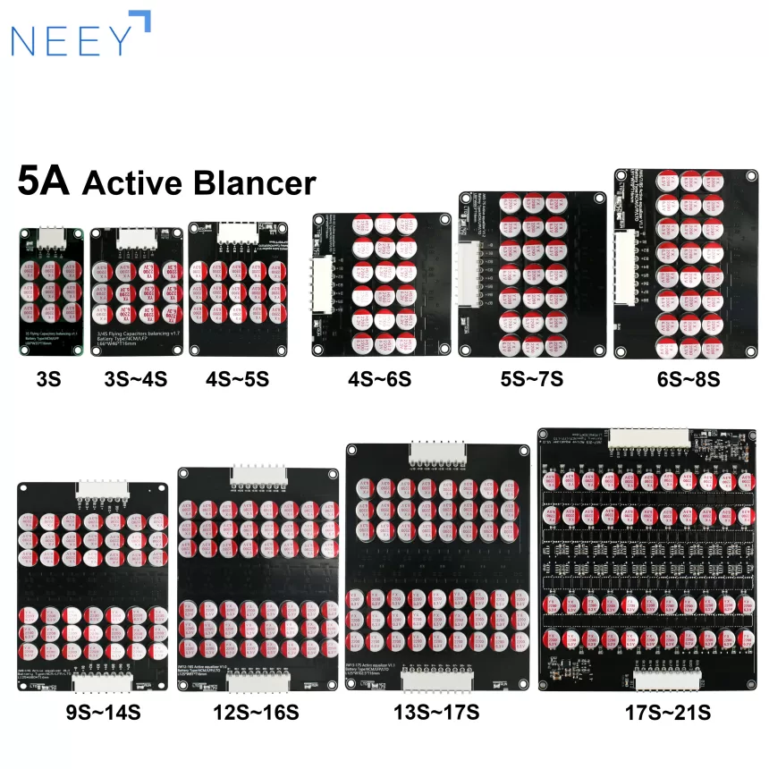 Wholesale Active Equalizer Balancer 5A 3S 4S 5S 6S 7S 8S 14S 16S 17S 18S 19S 20S 21S Lifepo4/Lipo/LTO Battery Energy Capacitor