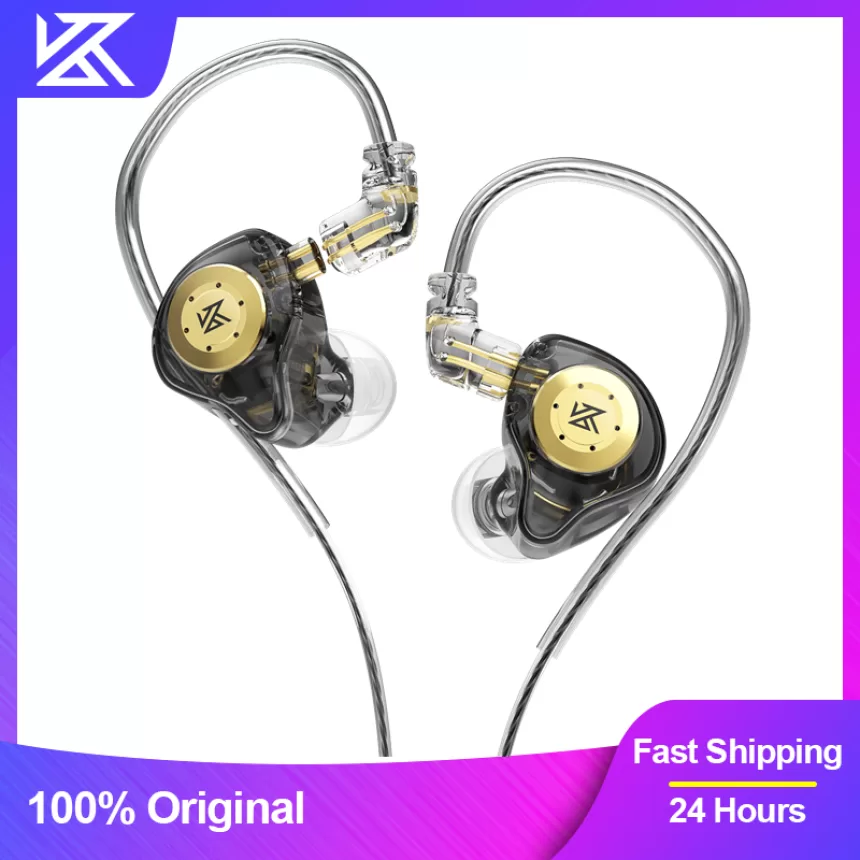 KZ EDX Pro Earphones Dynamic In Ear Monitor HiFi Wired Headphones Bass Stereo Game Music Earplugs Noice Cancelling Headset