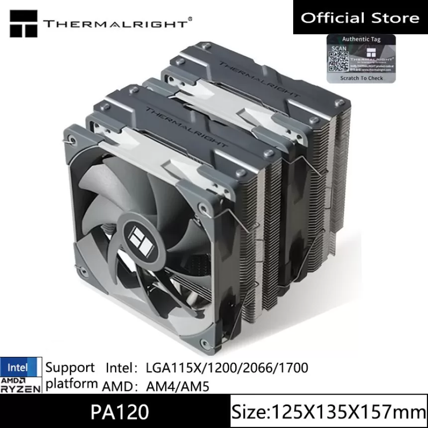 Thermalright PA120 AGHP 3.0 heat pipe air-cooled radiator 6 heat pipe double towers double fans with top cover support LGA1700