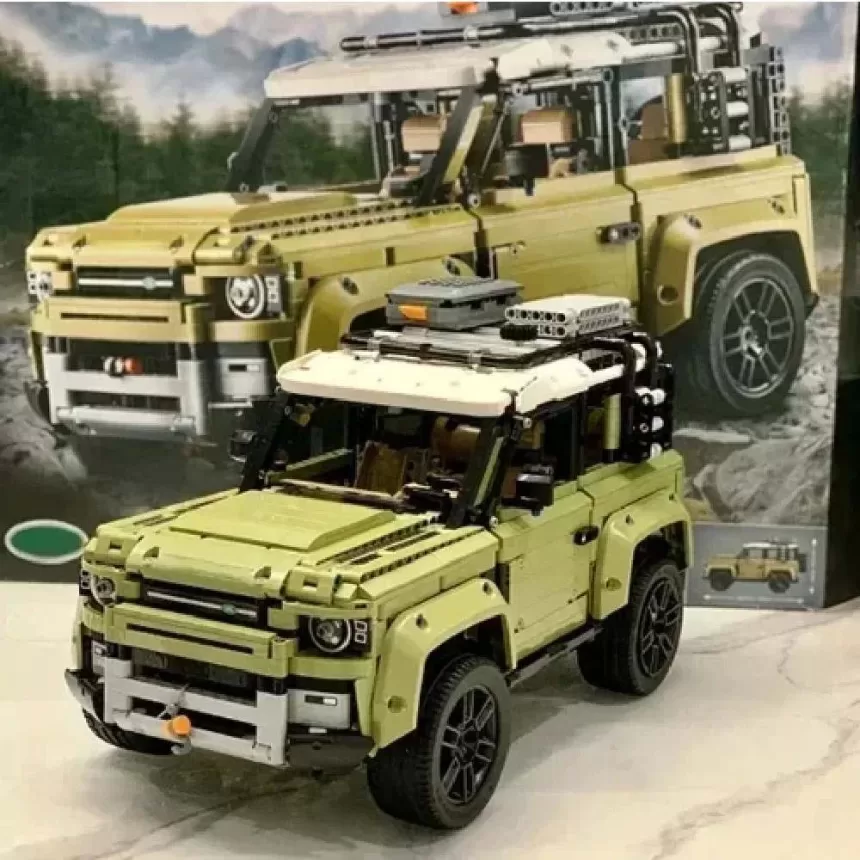 Miniso Disney 2573pcs Technical Land Supercar Off-Road Defender Sports Car Building Blocks 42110 Vehicle Bricks Toys Kids Gift