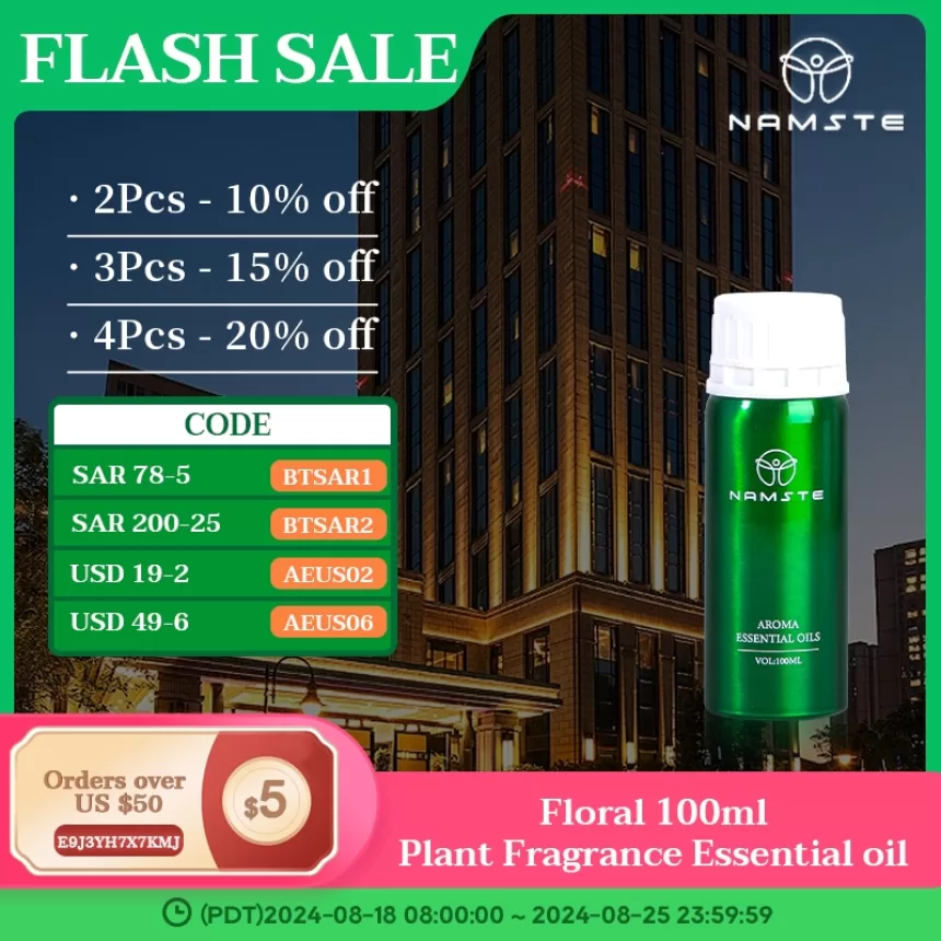 NAMSTE Hotel Perfume Oil 100ML Essential Oils For Diffuser High Concentration Room Fragrance Air Freshener For Home Commercial