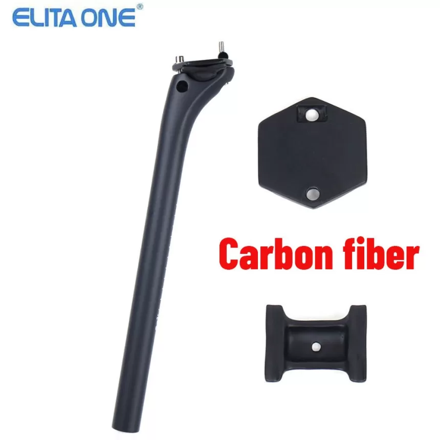 New Carbon Seat post Mountain Bike Seat Post Road Seatpost Offset 20 Bike Parts 25.4/ 27.2/30.9/31.6*350/400/450mm