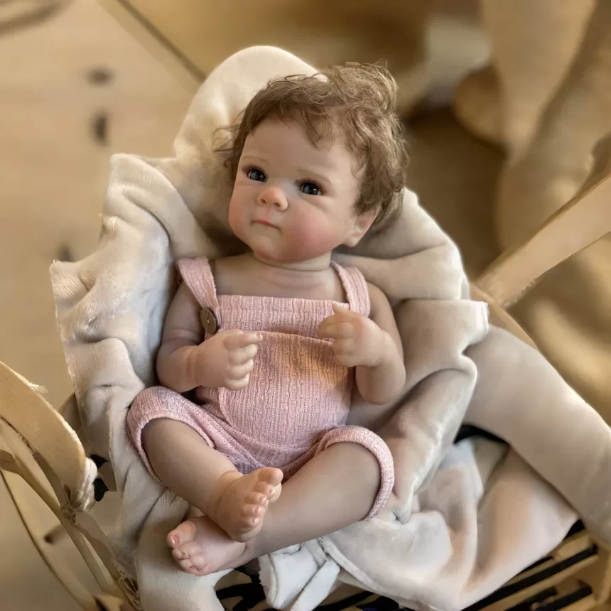50cm Washable Bettie Reborn Baby Girl With Rooted Hair Full Body Vinyl Painted Skin Visible Veins Lifelike Newborn Baby Doll