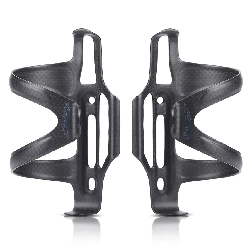 HUALONG Carbon Side Load Bicycle Water Bottle Cage Mountain Road Bike Water Bottle Holder, Matte Black, Weight (22±2g)