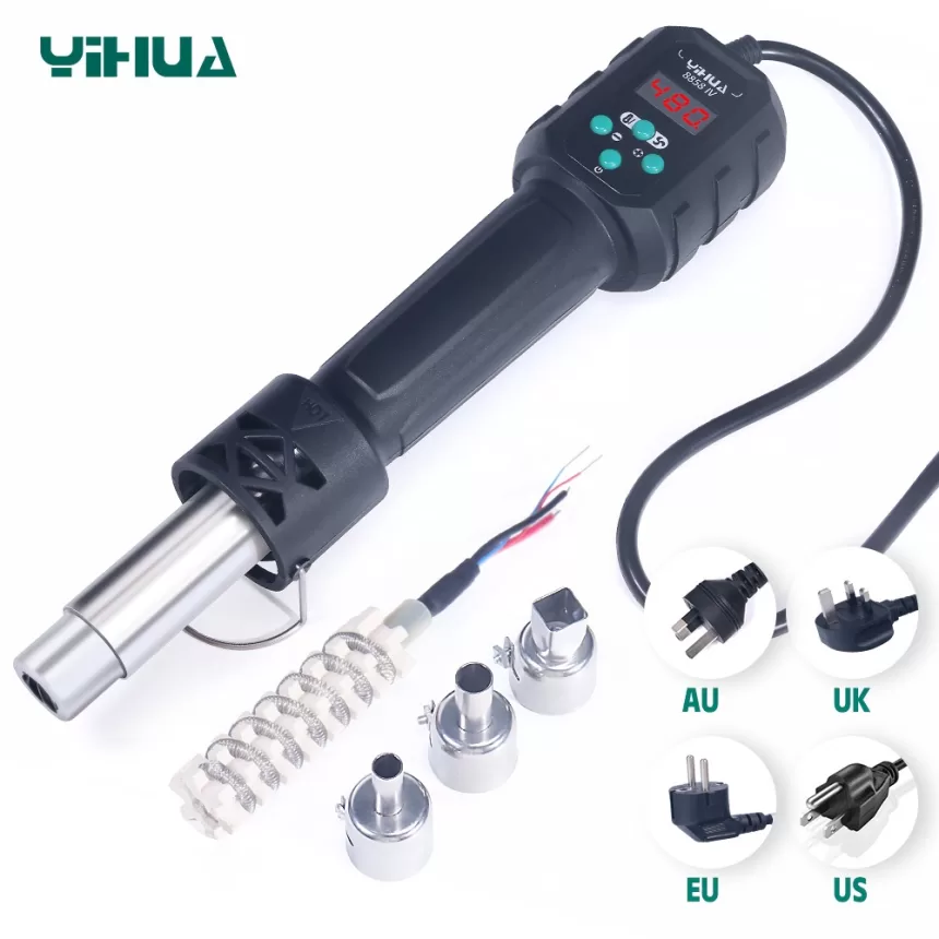 YIHUA Micro Hot Air Gun C/F Temp Adjusted 8858IV 700W Soldering Rework Welding Station LCD Digital Heat Gun BGA IC Solder Tools
