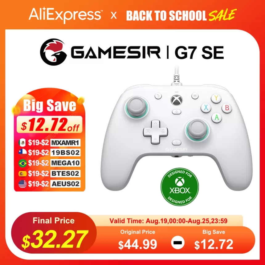 GameSir G7 SE Gaming Xbox Serie x One Controller Wired Gamepad for Xbox Series X, Xbox Series S, Xbox One 100% Original and New
