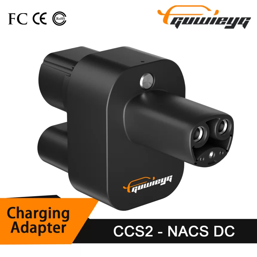 GUWIEYG CCS2 to NACS EV Charging Adapter 250A CCS2 Combo NACS Convertor for Car Charger CCS2 NACS Adapterr