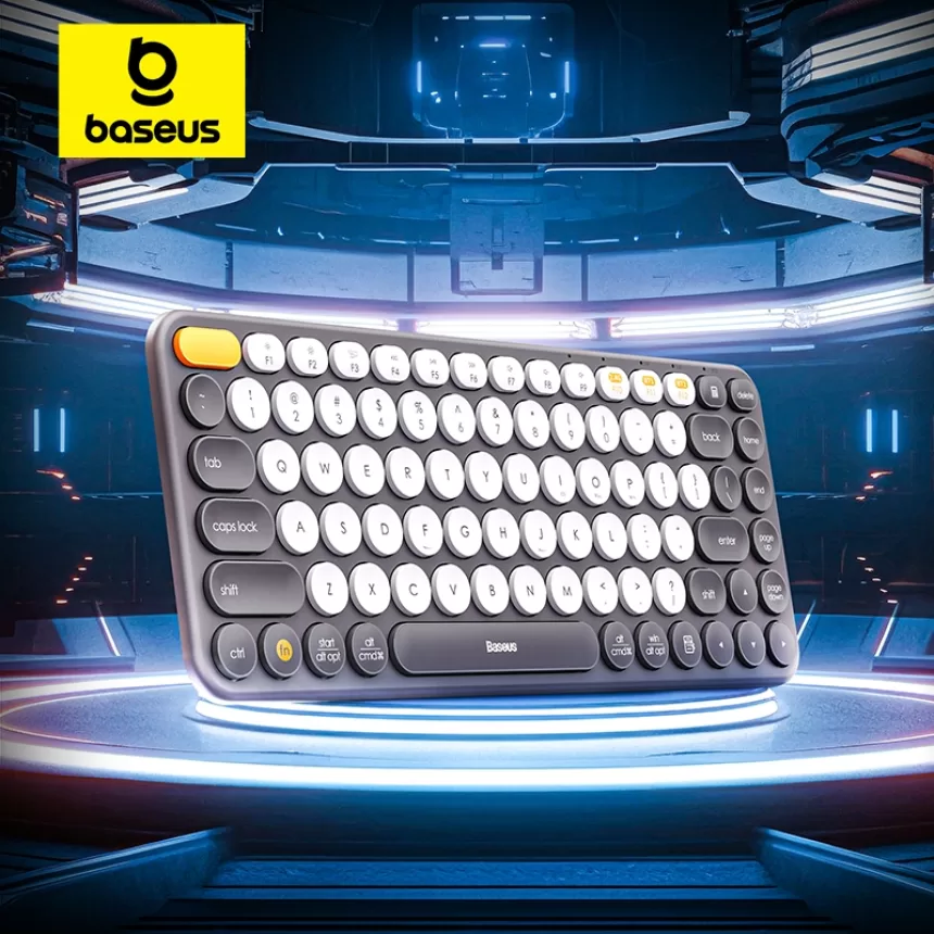 Baseus K01 Bluetooth Wireless Keyboard for MacBook iPad PC Tablet Laptop 84 Key Mini Slim Dual System 2.4G Silent Keyboard