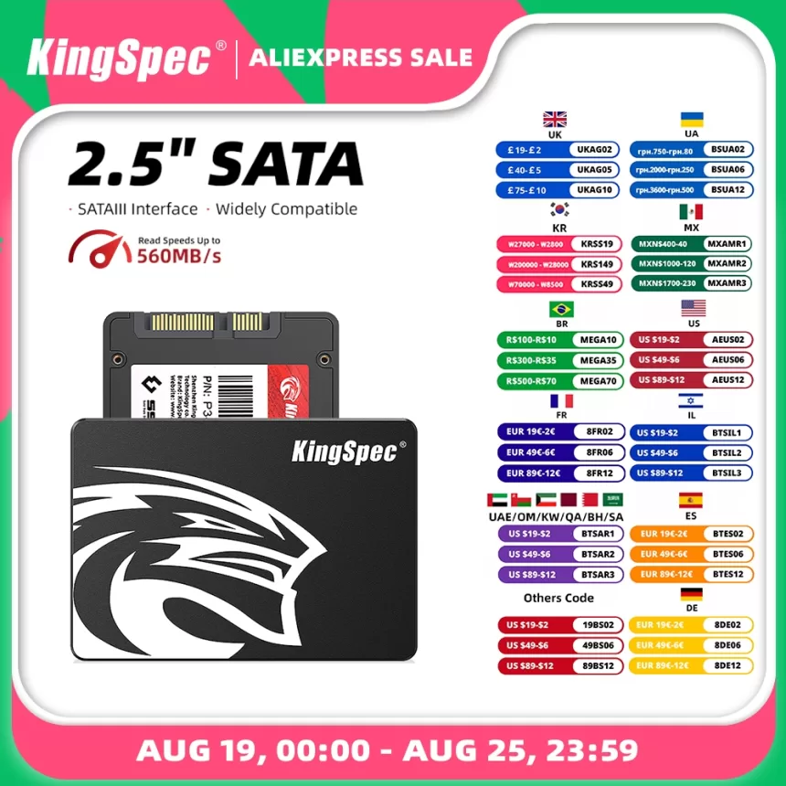 KingSpec SATA SSD Hard Drive 128gb 256gb 512gb 1TB 2TB 480gb 960gb SATA3 Disks Laptop Internal Hard Drive HDD Hard Disk for PC