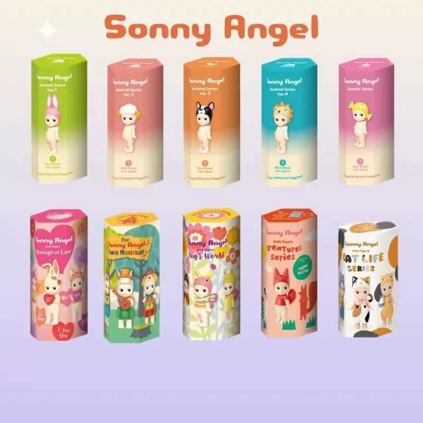 Sonny Angel Mystery Box Halloween Christmas Birthday Cake Collection Fashion Play Blind Box Kawaii Figures Decorative Gifts
