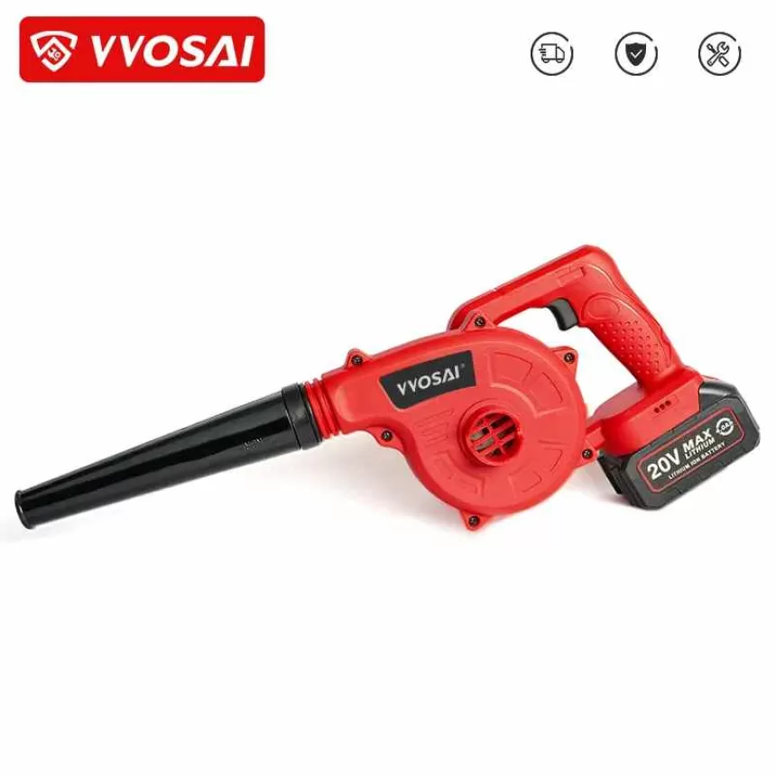 VVOSAI 20V Garden Cordless Blower Vacuum Clean Air Blower for Dust Blowing Dust Computer Collector Hand Operat Power Tool