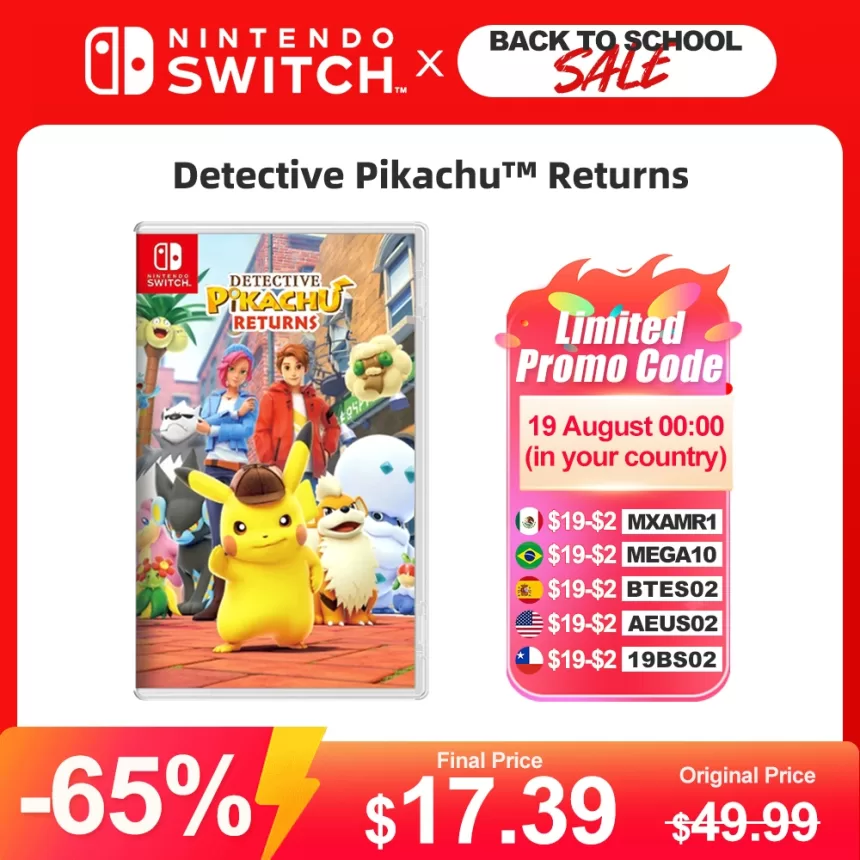 Detective Pikachu Returns Nintendo Switch Game Deals 100% Original Physical Game Card Single Player Adventure Genre for Switch