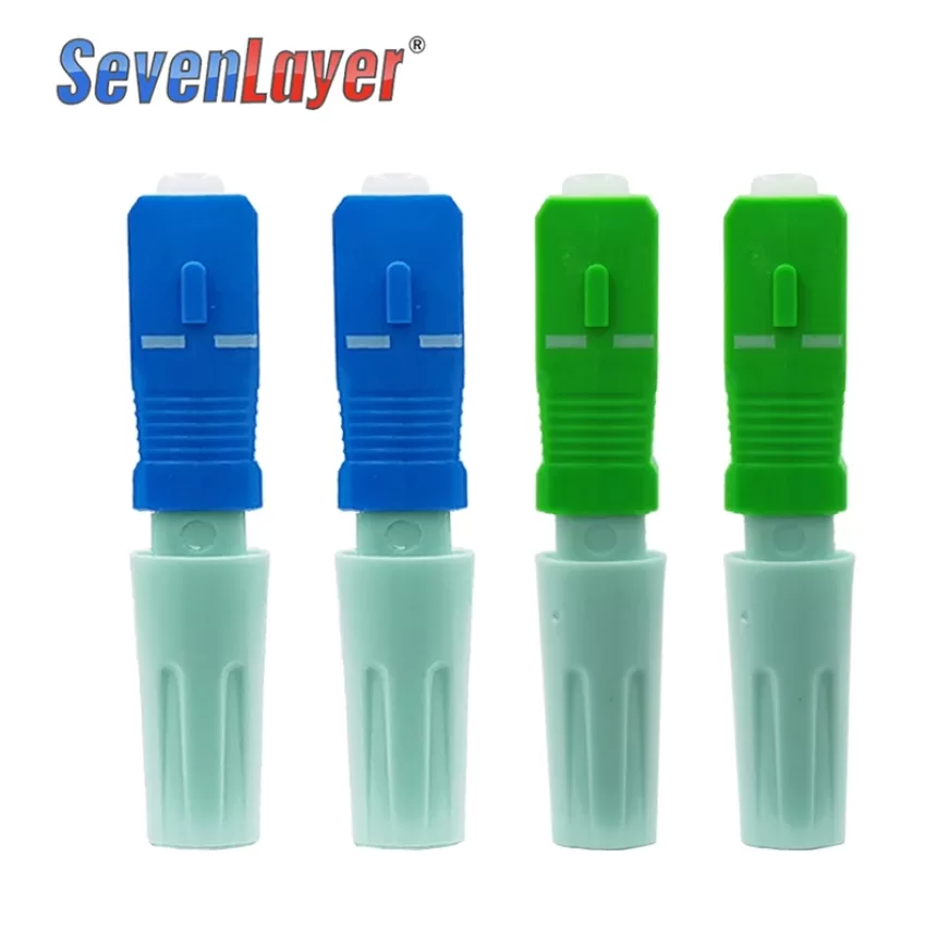 New SC APC SM Single-Mode Optical Connector FTTH Tool Cold Connector Tool SC UPC Fiber Optic Fast Connector