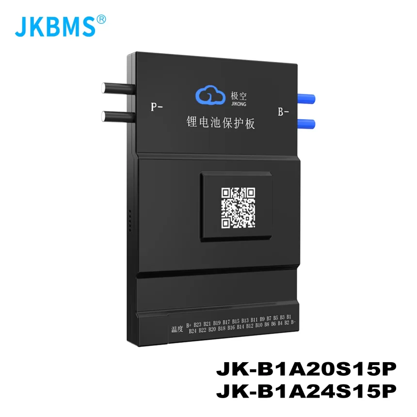 JK BMS B1A24S15P 1A BALANCE CURRENT BMS 150A BT 36V 48V 60V Li-Ion LTO 18650 Battery Lifepo4 Battery Storage Bluetooth Bms