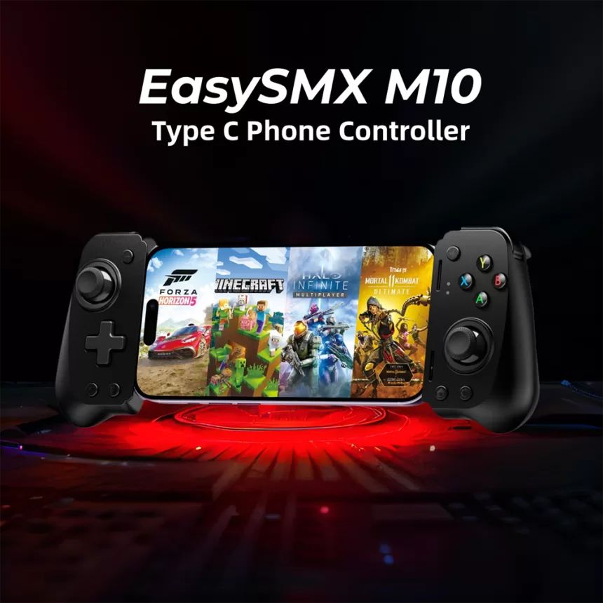 EasySMX M10 Type C Mobile Phone Controller for Android Phone, Xbox Game Pass, iphone 15 Series, Hall Effect Trigger Joystick