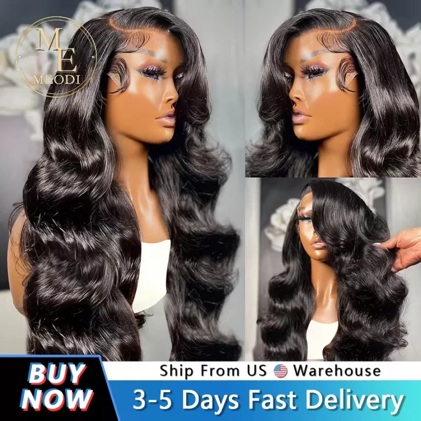 Meodi 13x6 Hd Body Wave 30 40 Inch Lace Frontal Wig Human Hair 13x4 Pre Plucked Lace Wigs For Women Brazilian 360 Lace Front Wig