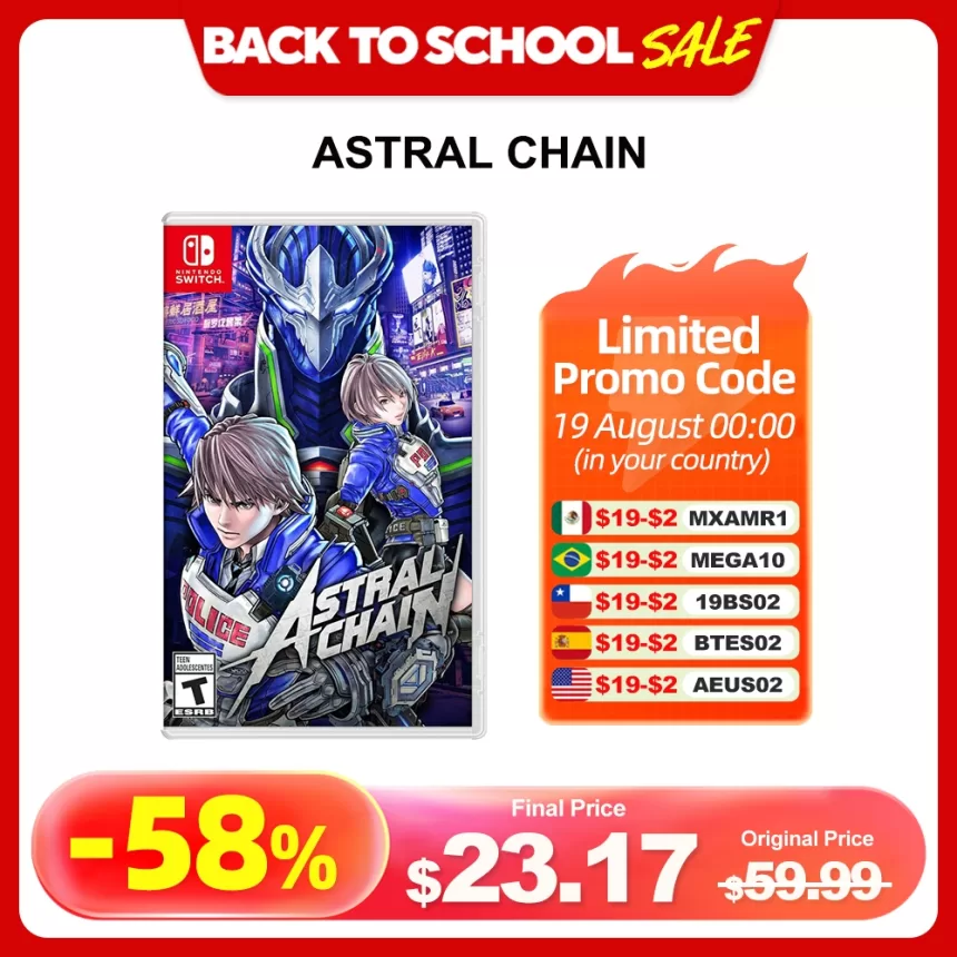 ASTRAL CHAIN Nintendo Switch Game Deals 100% Official Original Physical Game Card Action Genre 1 Player for Switch OLED Lite