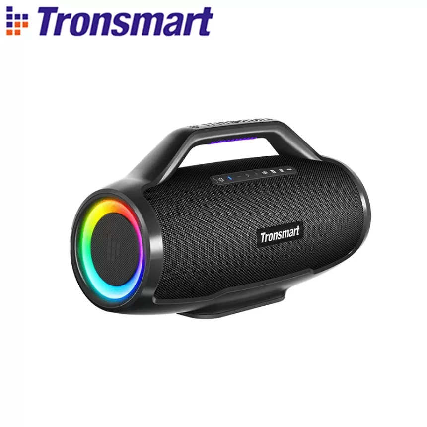 Tronsmart Bang Max Speaker 130W Party Speaker with 3 Way Sound System, Sync Up 100+ Speakers, APP Control, Guitar/Mic Input