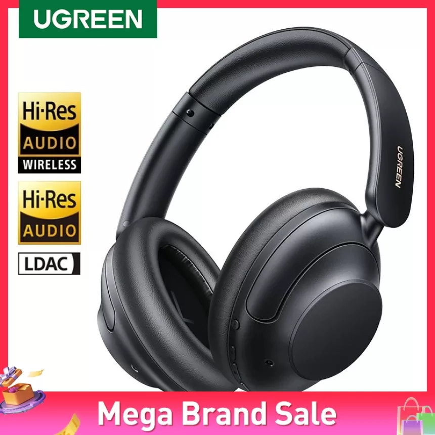 UGREEN HiTune Max5 Hybrid Active Noise Cancelling Headphones APP Hi-Res LDAC Sound Bluetooth Headphones Multipoint Connection
