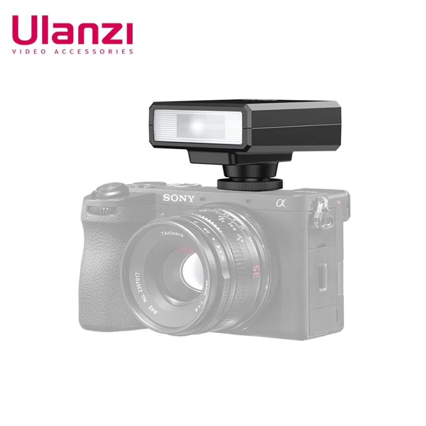 Ulanzi F12 Mini Camera Flash Speedlite GN12 5600K Standard Hot Shoe Mount for Sony Canon Nikon Panasonic Olympus DSLR Camera