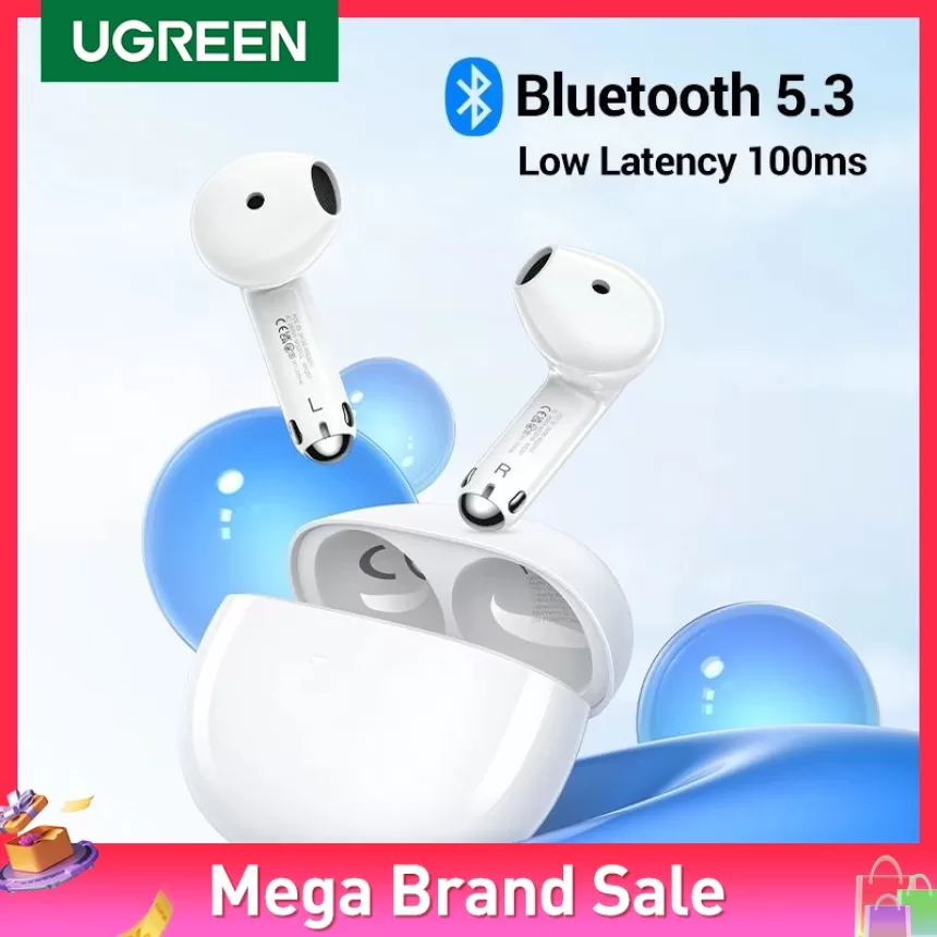 UGREEN HiTune H5 TWS Earphones Bluetooth Wireless Headphones TWS Earbuds Double Mic Call Noise Reduction In-Ear Handfree Earbuds